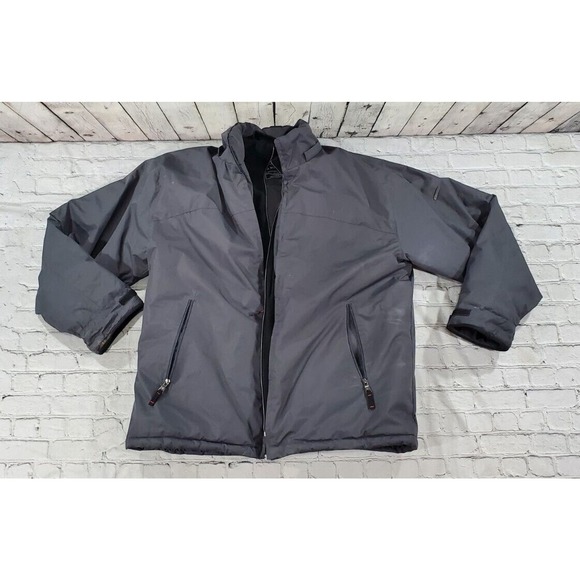 Doudoune De Ski J. Whistler Avec Capuche - Enfant Taille 4 Ans - Gris Et Noir - Occasion